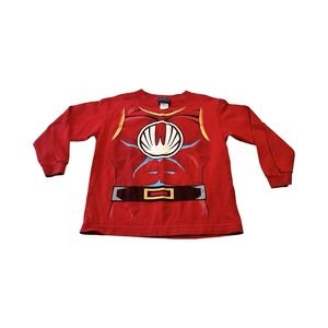 Vintage Power Rangers T Shirt Boys 6 Red Ranger Long Sleeve